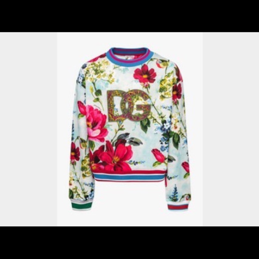 Kids Dolce&Gabanna Floral Sweater